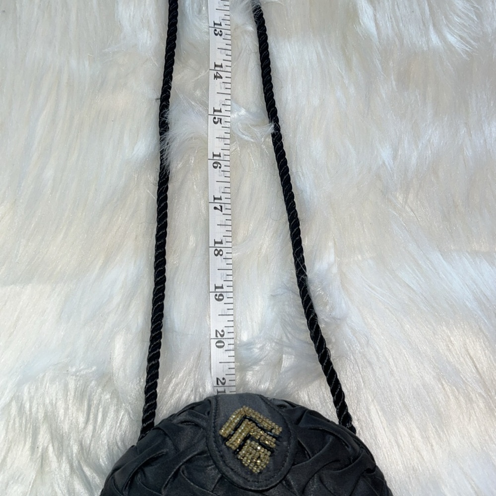 ⭐️Lancôme⭐️Black Satin Woven Purse/Clutch - Picture 7 of 10